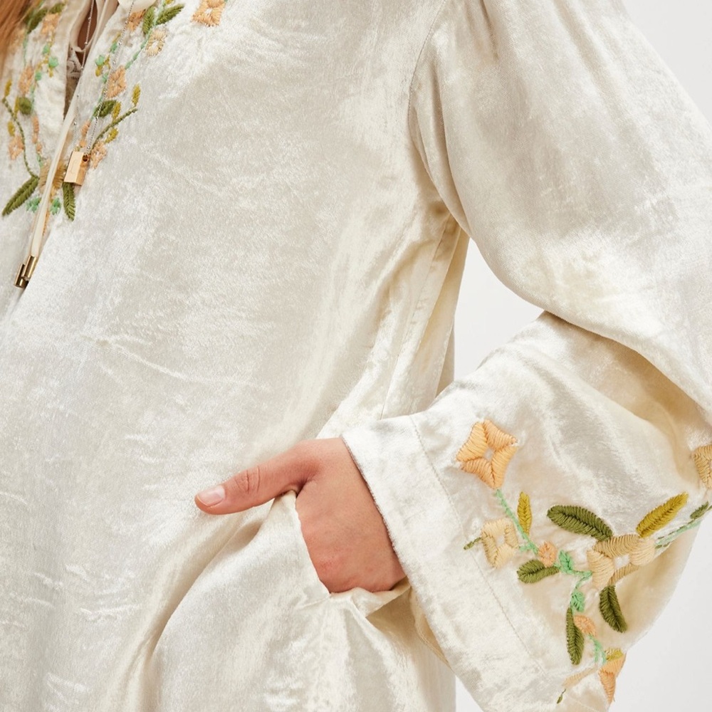 SALE! NWT Free People Ember Embroidered Tunic size medium - Picture 4 of 7